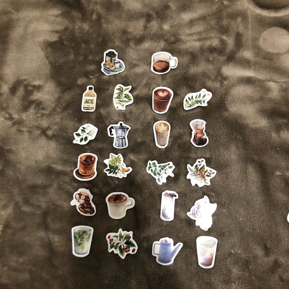 Coffee Theme 22 No Repeat Stickers